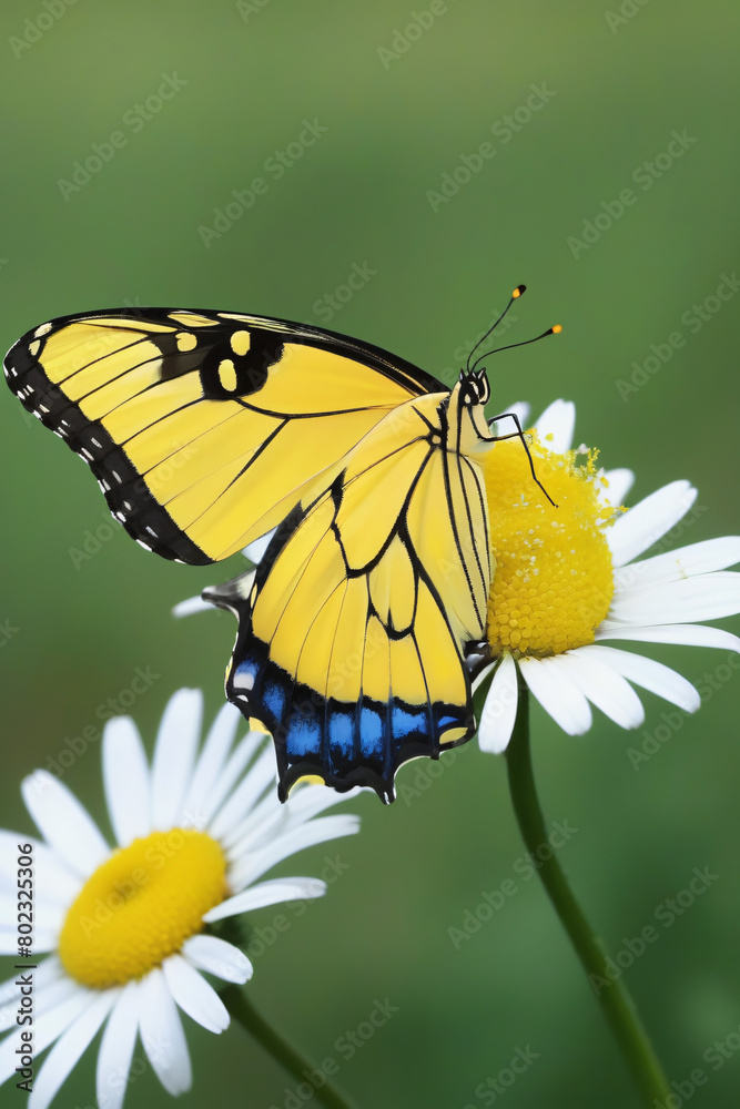 Fototapeta premium butterfly on flower