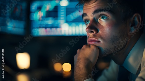 Distressed Trader Contempla...