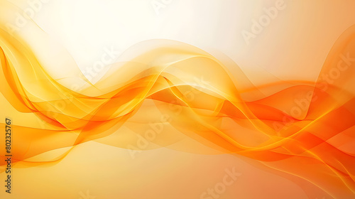 Vibrant orange smooth pastel glowing color wave Background. Generative AI.