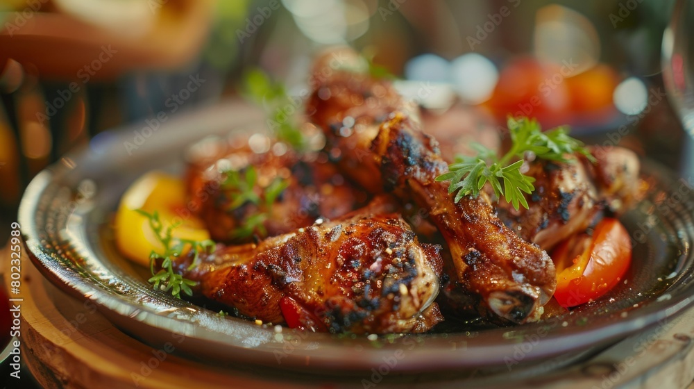 The cuisine of Bahrain. Samman is quail meat. 