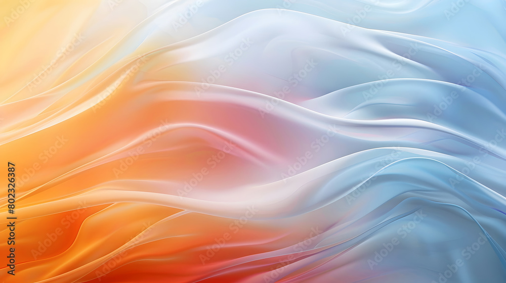 wave orange blue white yellow black pastel glowing color wave Background. Generative AI. wave orange blue white yellow black pastel glowing color wave Background. Generative AI.