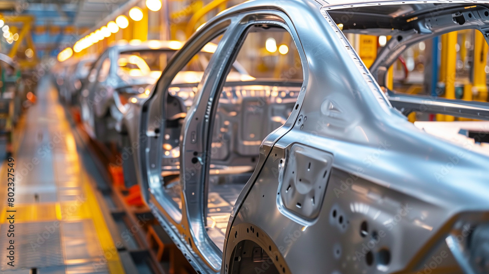 Fototapeta premium Car manufacturing assembly line