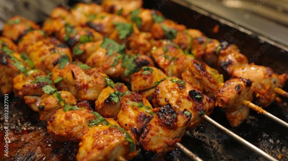 The cuisine of Bahrain. Tikka is made from pickled meat with spices.