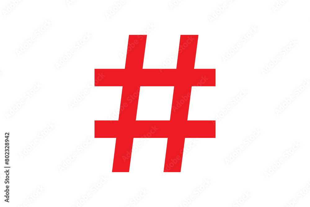 Obraz premium Hashtag icon