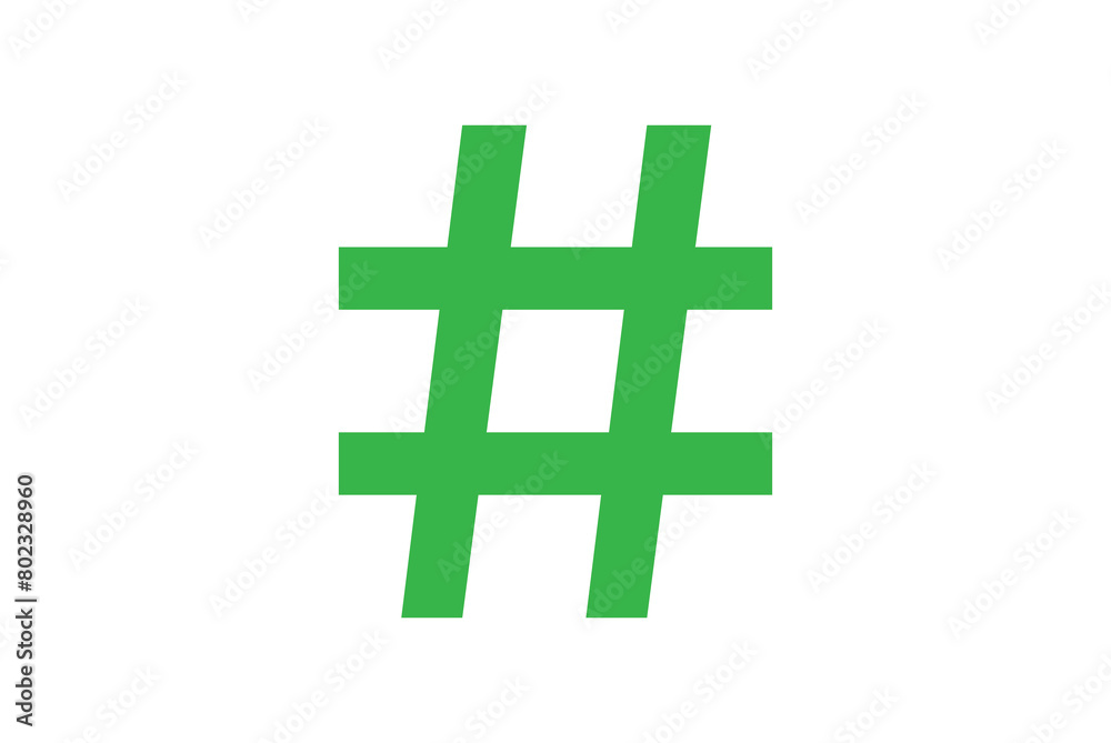 Obraz premium Hashtag icon