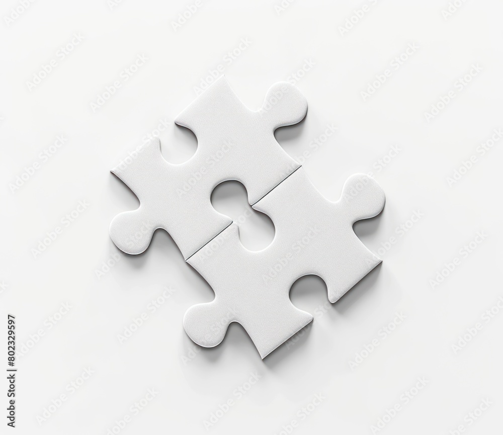 Puzzle pieces scattered on the table with a clean white background
Puzzle pieces scattered on the table with a clean white background