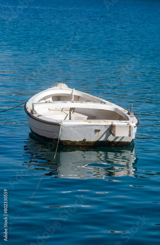 ein kleines Ruderboot