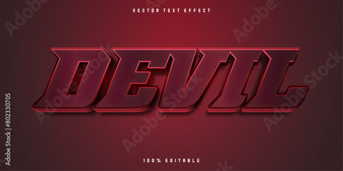 Devil text effect; editable demon and hell text style
