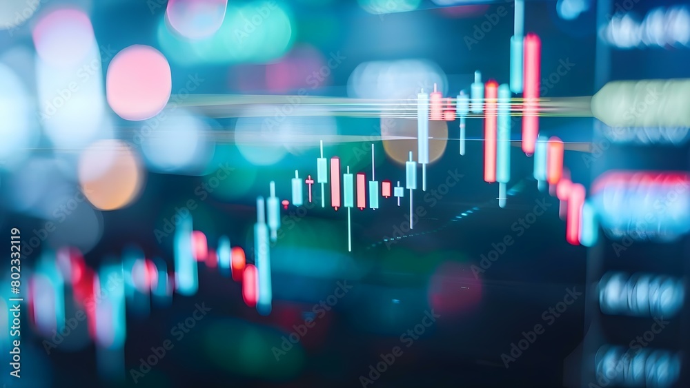 Understanding Bullish and Bearish Trends in Stock Market Candlestick Charts. Concept Stock Market Performance, Candlestick Charts, Bullish Trends, Bearish Trends, Investment Strategies Understanding Bullish and Bearish Trends in Stock Market Candlestick Charts. Concept Stock Market Performance, Candlestick Charts, Bullish Trends, Bearish Trends, Investment Strategies