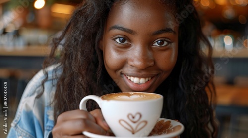 Young Woman Enjoying Coffee