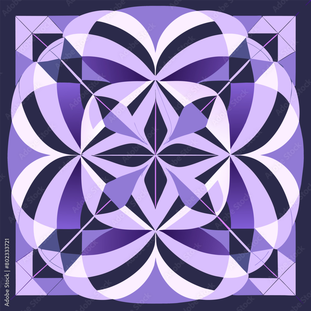 abstract art geometry pattern, vector illustration flat 2