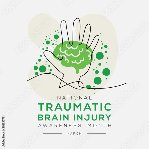 National Traumatic Brain Injury awareness month, held on April.