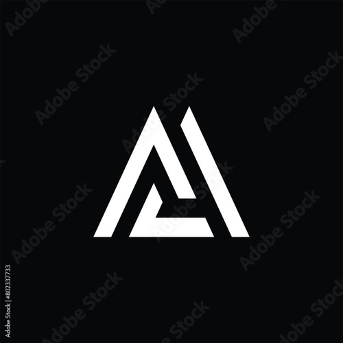 A, AA, AM letters logo monogram
