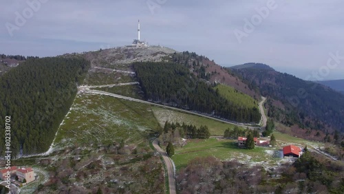 Panorama depuis le Col du Gratteau + 120m, Parc Naturel Régional du Pilat, France photo