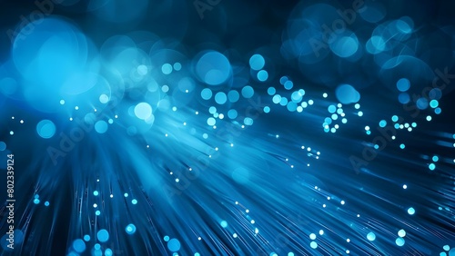 High-Speed Wireless Data Transmission: Abstract Blue Fiber Optic Speed Line Background. Concept High-Speed Data, Wireless Transmission, Abstract Background, Fiber Optic, Blue Color