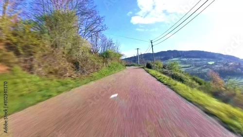 Sur les routes de montagne du Pilat, Parc Naturel Régional du Pilat, France
