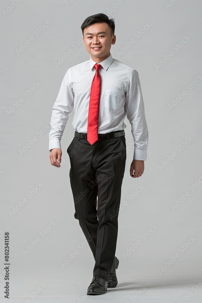 The Elegant Gentleman in White and Red The Elegant Gentleman in White and Red