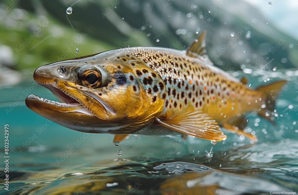 fish in the water. Ai generated fish in the water. Ai generated