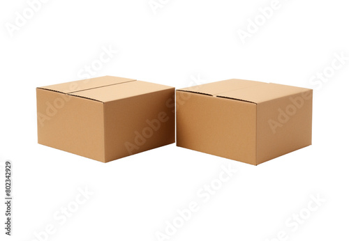 cardboard box for mockup isolated transparent background © Creative Art7