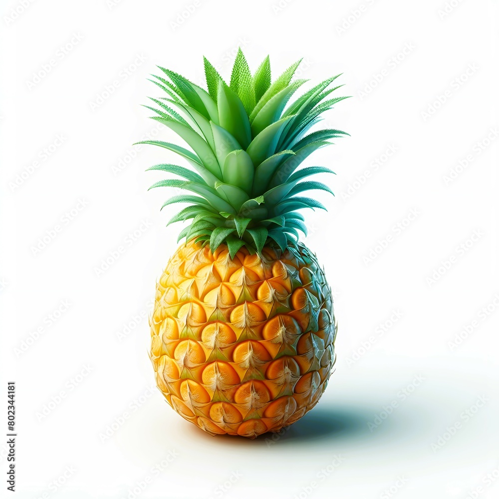 Pineapple isolated on a white background. Pineapple isolated on a white background.