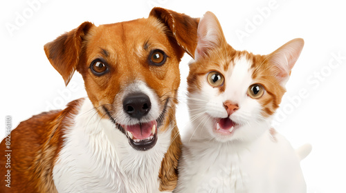 Two pets, a dog and a cat, shown side by side facing opposites with their faces blurred for privacy, portraying anonymity and mystery in animal depiction