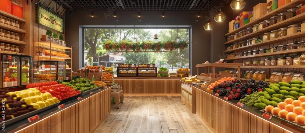 Vibrant Gourmet Food Shop A Colorful Culinary Haven for Fresh Ingredients and Inspired Meal Prep