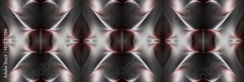 Silver red metallic geometric graphic illustration