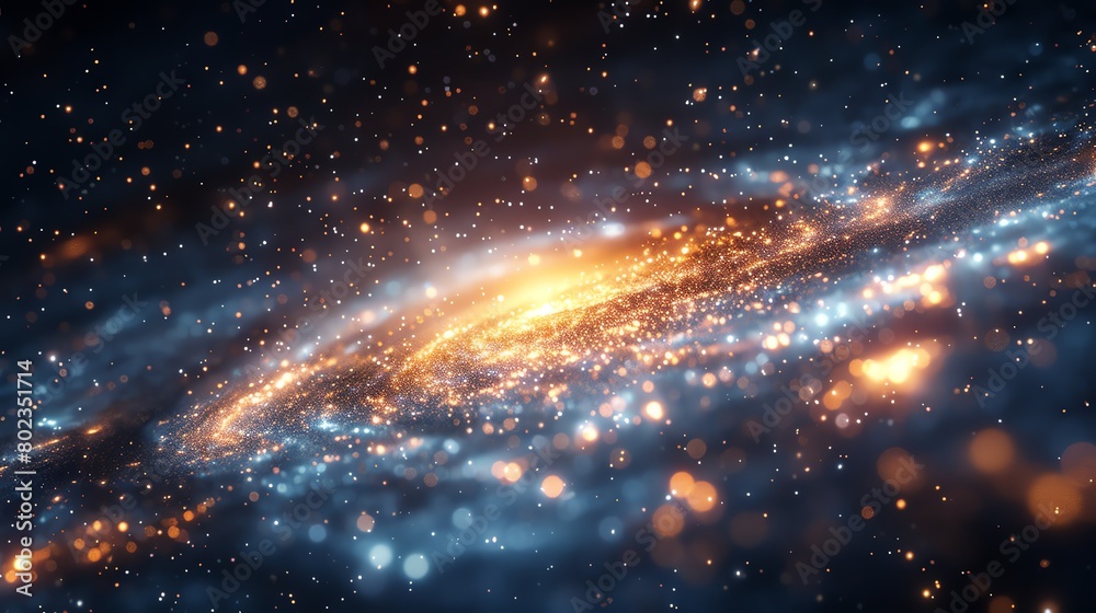 galaxy of Constellation, 3D render