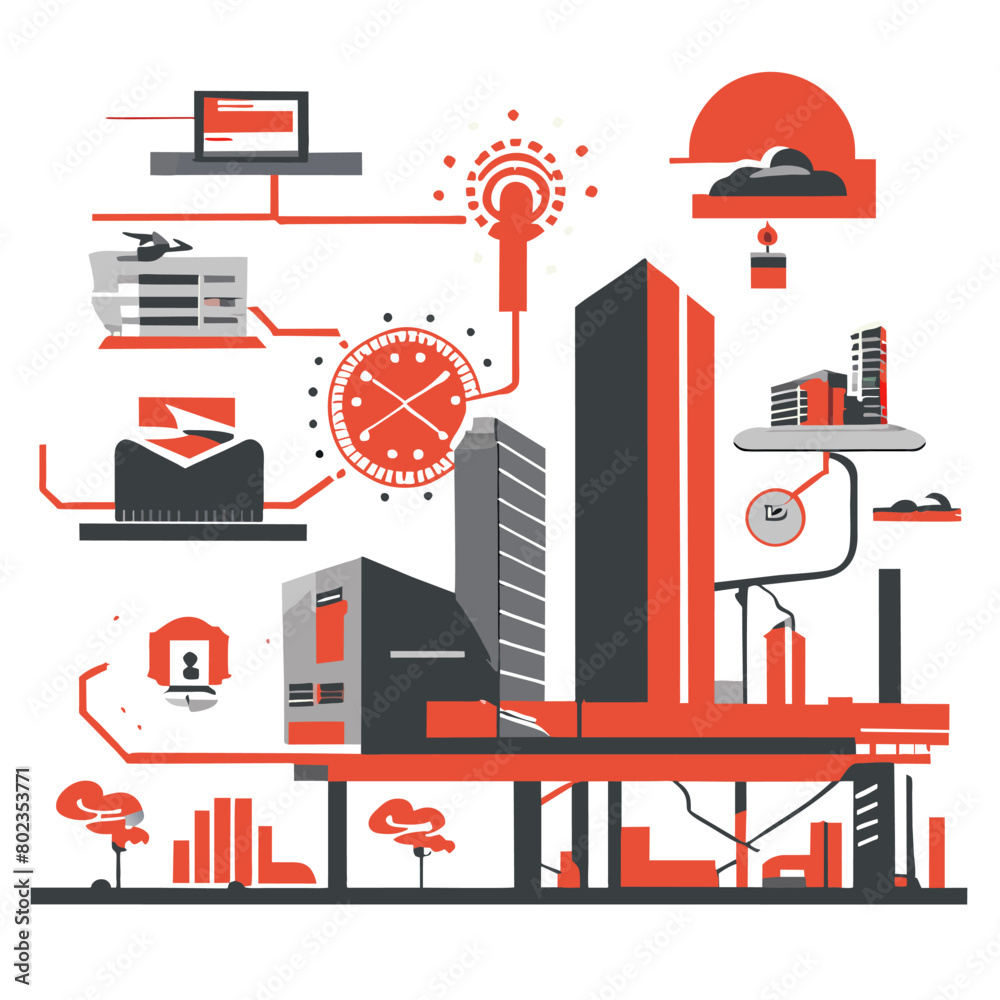 emerging trends and industry insights, vector illustration flat 2