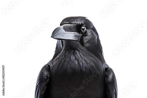 a close up of a black bird