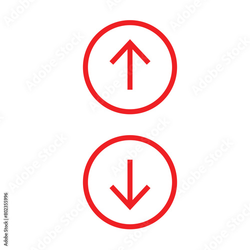 
UP and down arrow icon. swap up and down arrow one line bank and finance icon