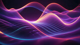 Abstract light wave Background ,aesthetic, colorful background with abstract shape glowing in ultraviolet spectrum, curvy neon lines, Futuristic