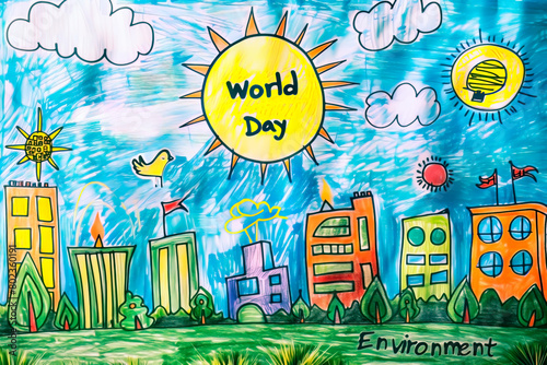 A CHILD'S DRAWING ON WORLD ENVIRONMENT DAY