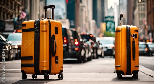 Suitcases in New York. photo