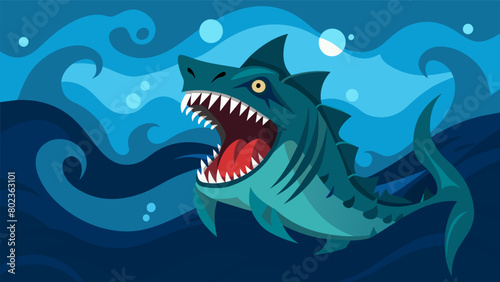 The ocean is not safe as a fearsome creature with razorsharp teeth and a bottomless ap for terror prowls its depths..