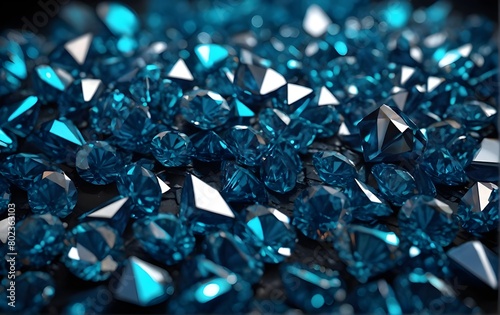 crystal diamond background  abstract blue  green crystal background  shining diamond