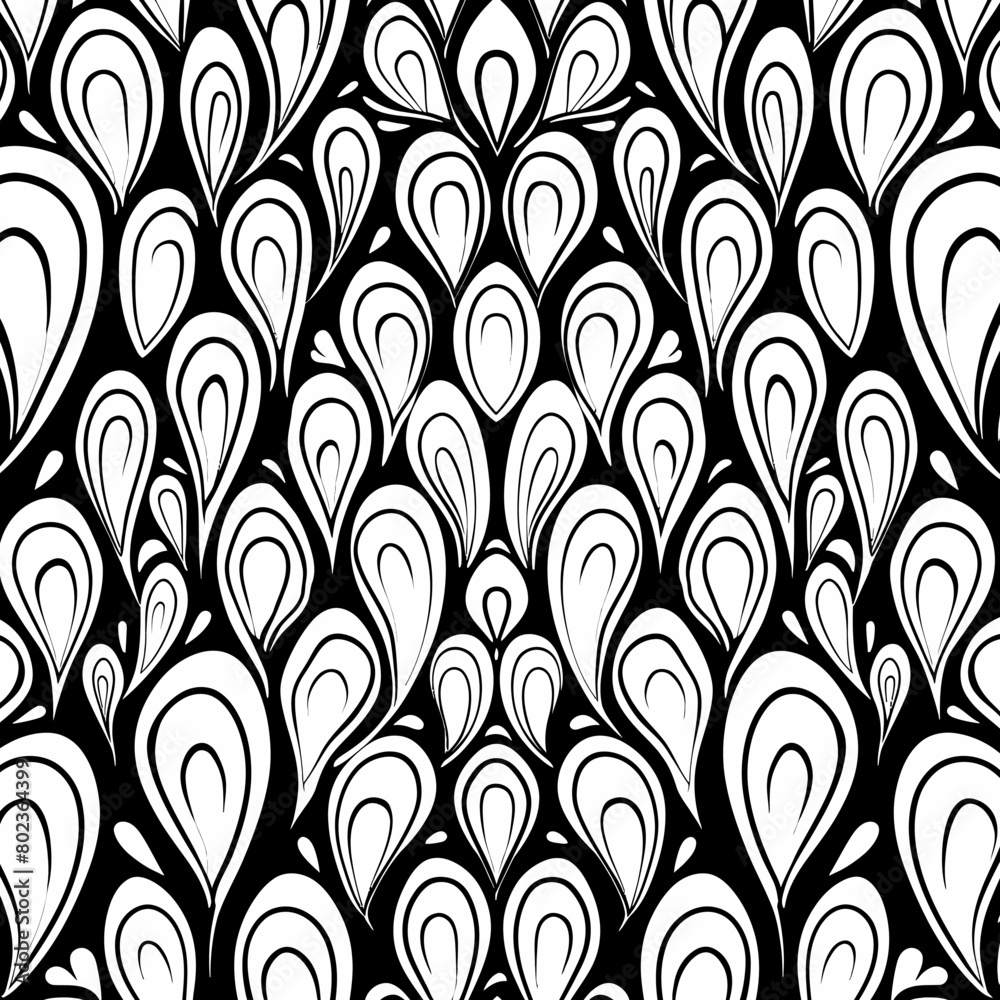 Simply drop pattern black and white Simply drop pattern black and white
