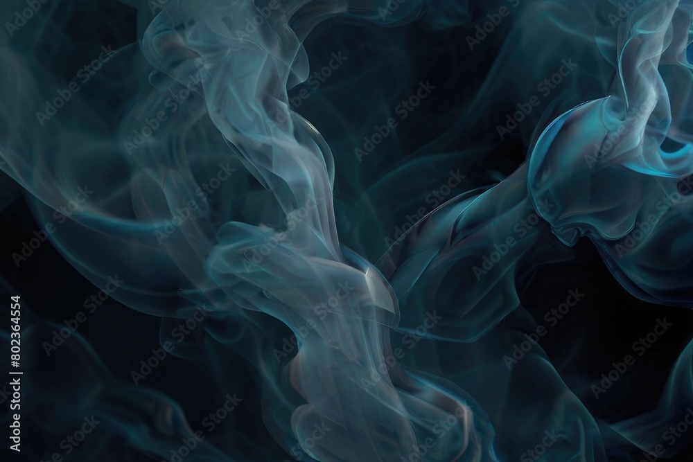 Dynamic dance of colorful smoke. Abstract waves of colored smoke. Flowing colored smoke background. rainbow smoke, paint explosion, color fume powder splash, motion of liquid ink dye in water