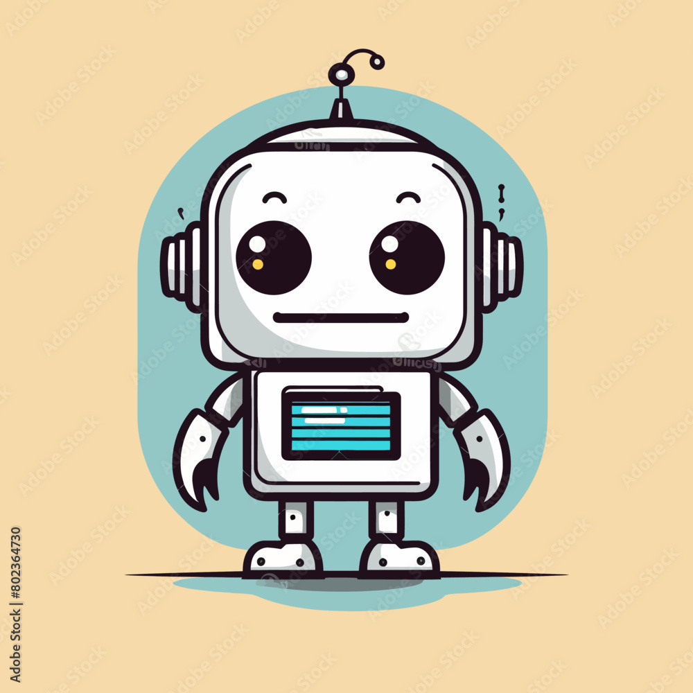 Naklejka premium Robot cartoon