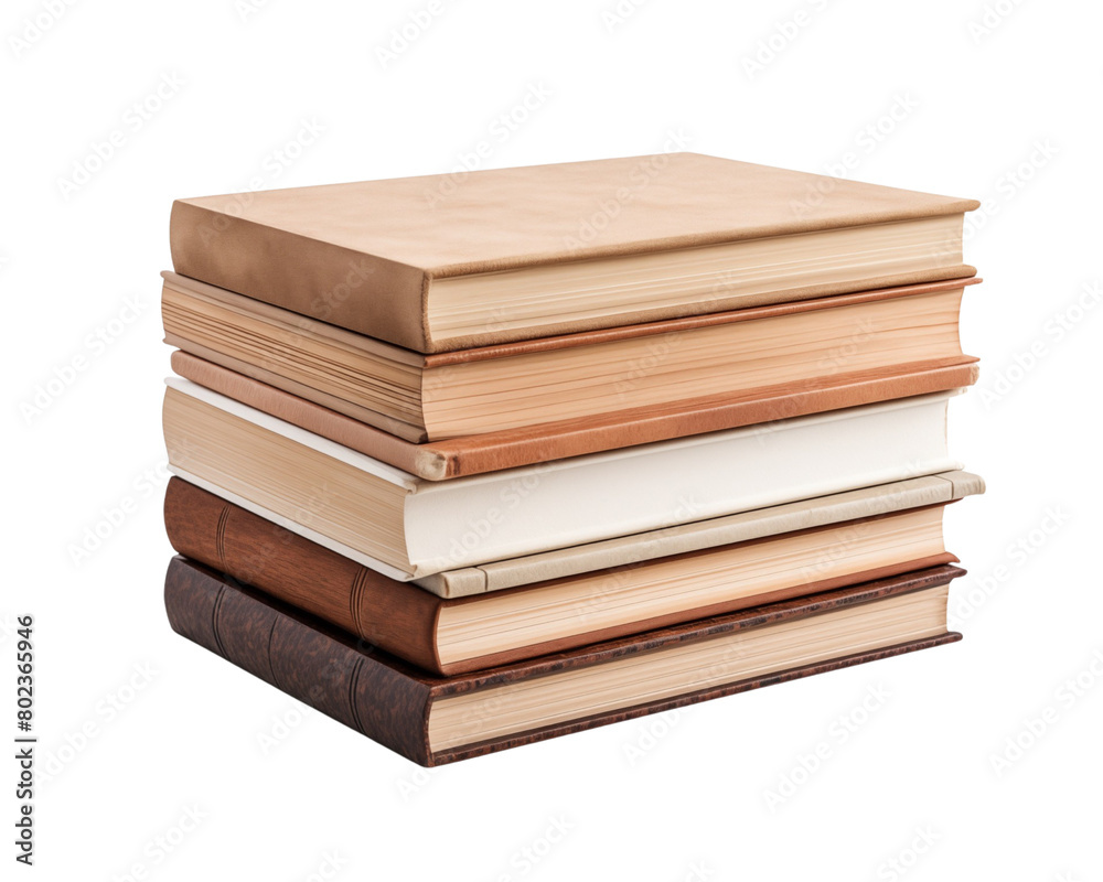 A stack of antique hardcover books, varying covers and spines, symbolizing knowledge and education. Generative AI A stack of antique hardcover books, varying covers and spines, symbolizing knowledge and education. Generative AI