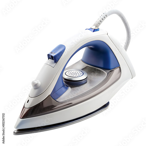 Clothes iron isolated on transparent background