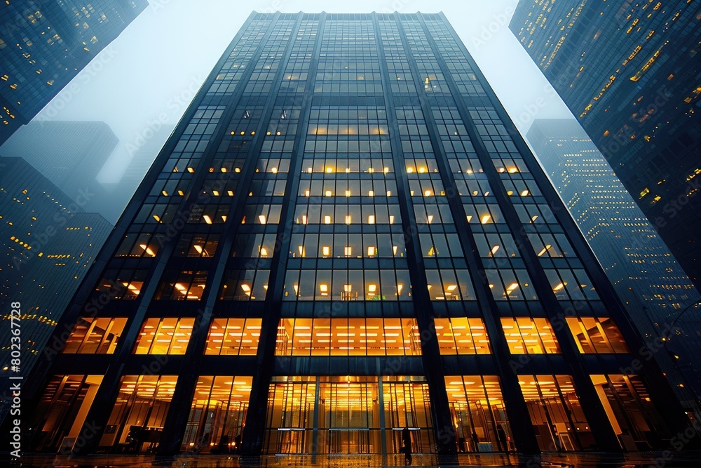 custom made wallpaper toronto digitalsidewalk of a tall dark building is lit up at night professional photography