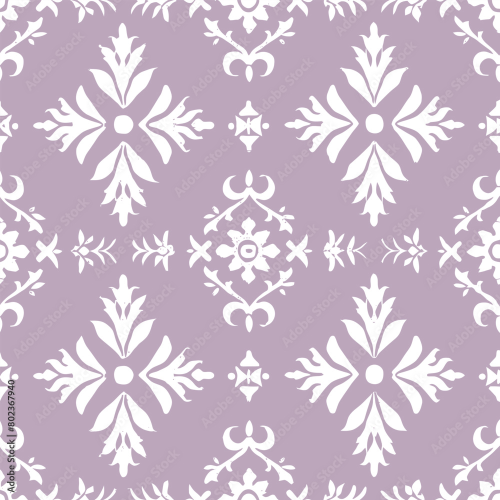 waving leaf pattern on a purple background waving leaf pattern on a purple background