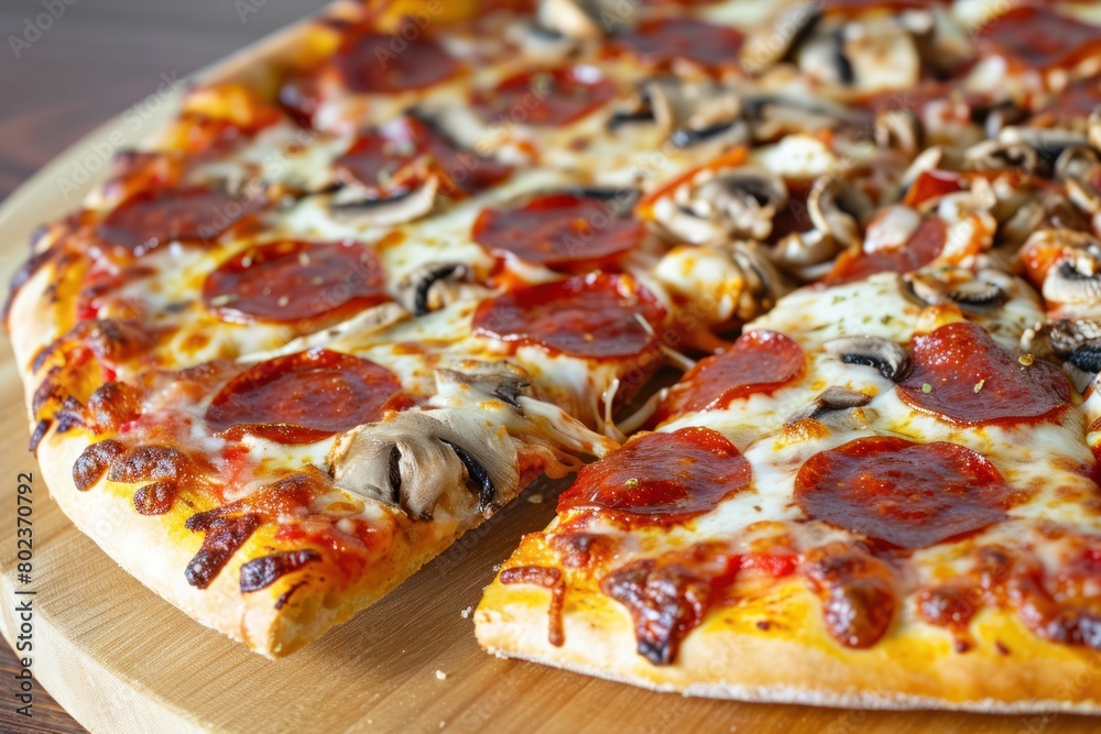 Pizza lifted slice Pizza lifted slice