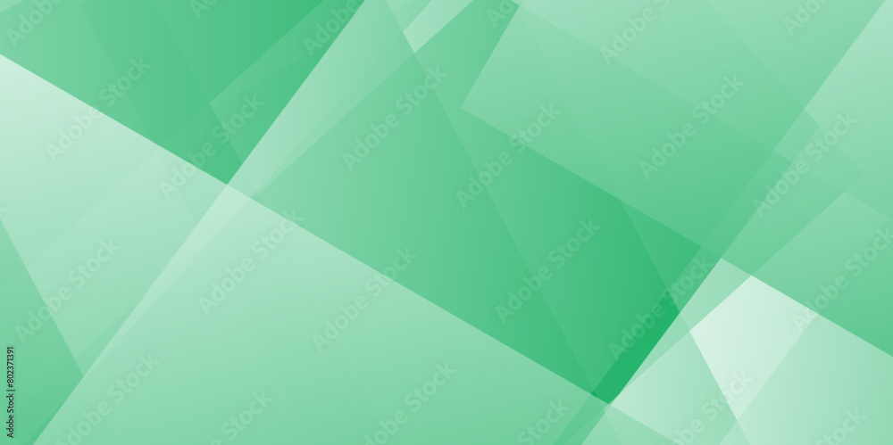 Obraz premium Minimal geometric background. Polygonal Background. A captivating abstract composition showcasing green watercolor art with geometric triangular triangles. vector illustration.