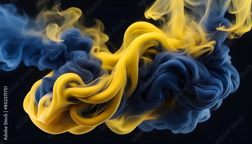 Isolate Beautiful  Smooth Smoke Illustration