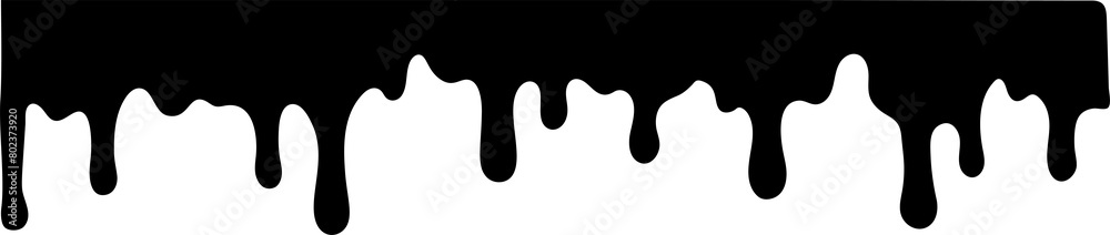 Drip border. Dripping liquid. Flow of paint. Flowing paint, stains. Hand drawn vector illustration. Drip border. Dripping liquid. Flow of paint. Flowing paint, stains. Hand drawn vector illustration.