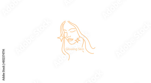 Vector Icon: Glowing Skin Symbol