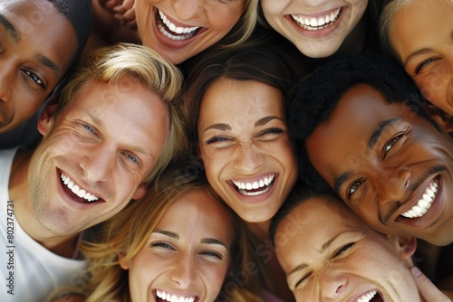 Diverse Group of People Cheerful Smiling Togetherness Concept
