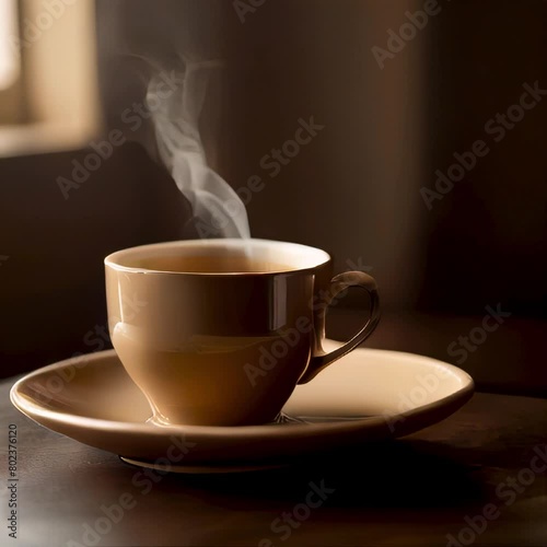 cup of coffee on the table